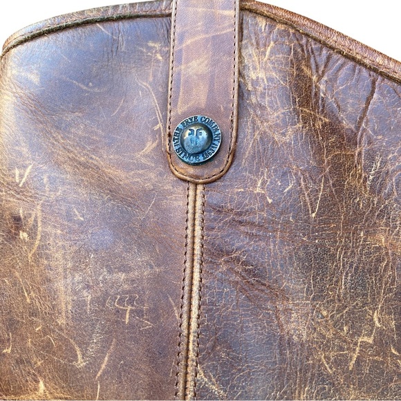 Frye Cognac Distressed Leather Boots size 8 - Picture 6 of 9